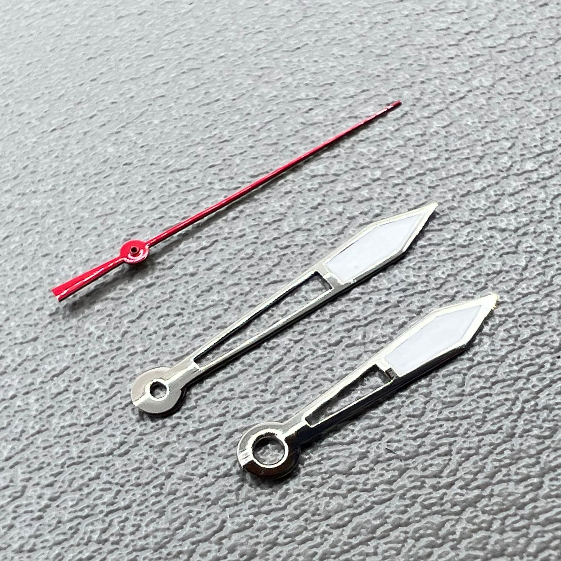2 Sets Green Lume Silver Trim Hollow Hands Set for Ronda 515 Movement