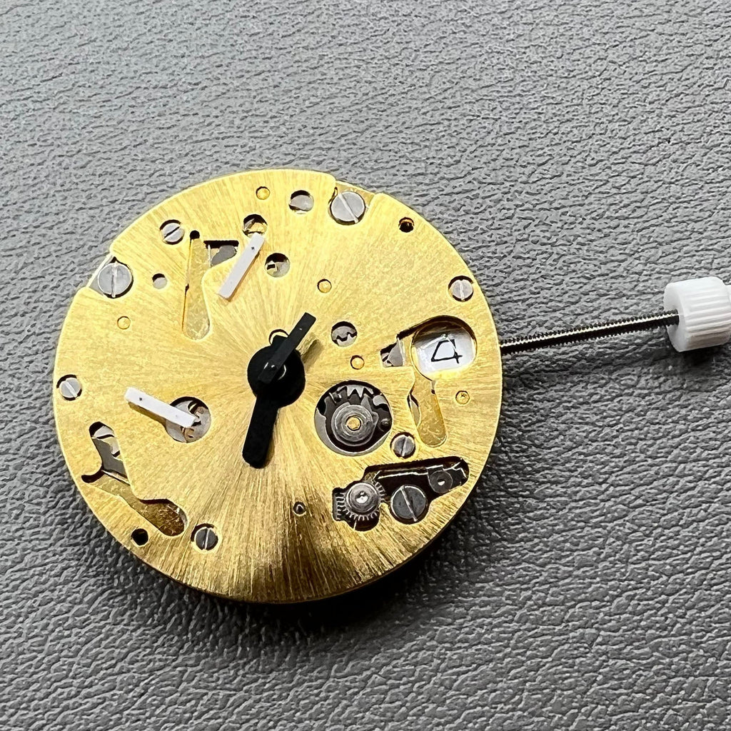 Swiss ISA 9232 Quartz Movement 6 Hands Date At 3 Small Second At 6/9/12