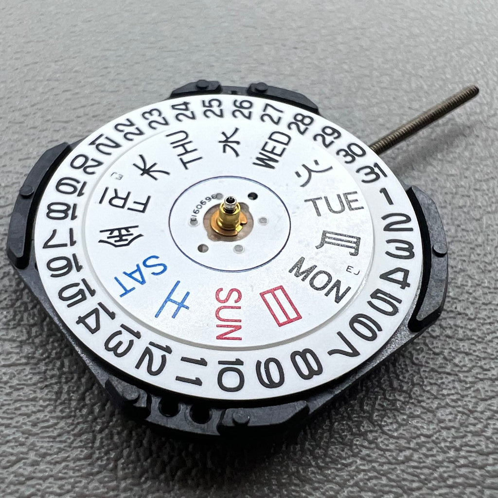 Original Japan 7N33 Quartz Movement 3 Hands Day Date