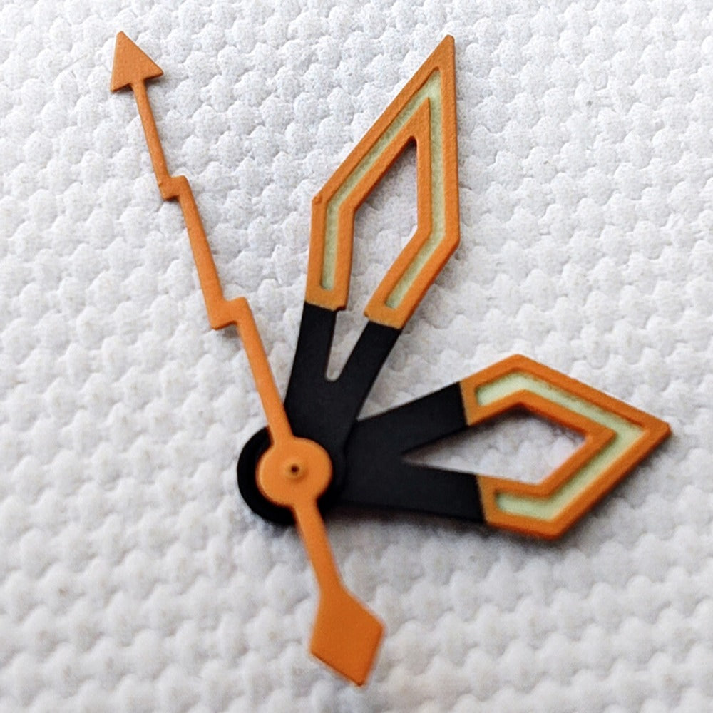 Butterfly C3 Green Lume Orange Hands for NH34 NH35 NH36 NH38 NH39 NH70 NH72