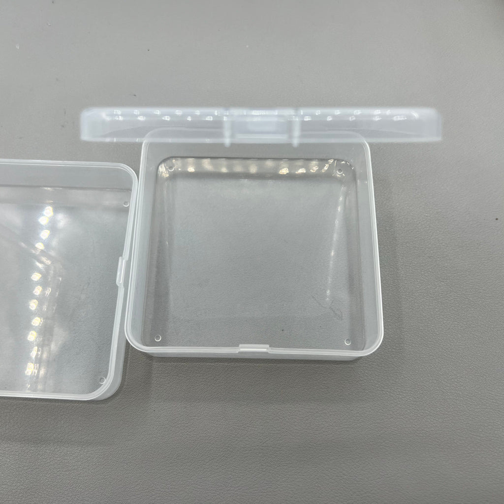 10X Square Toolbox Box Container Storage Case Hinged Lid (2.8x9.5x9.5cm)