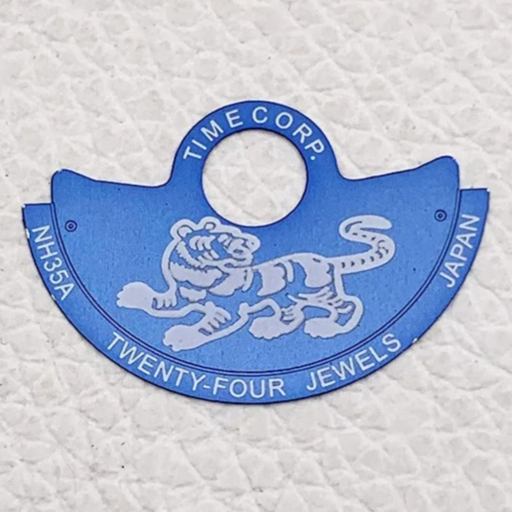 Sea Blue Tiger Rotor Oscillating Weight Overlay Fit for NH35 NH36 7S26 4R35