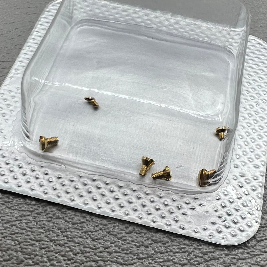 6 PIECES/Set Watch Case Back Screw 1.2×0.7x1.7mm for L4.209.4 Watch