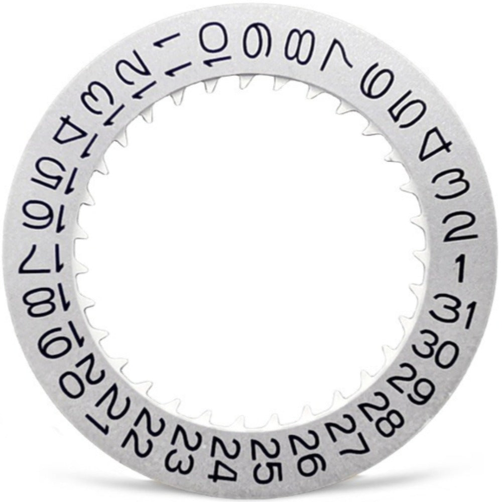 New Black Font White Date Disk Wheel Date Wheel for NH35 NH36 Movement