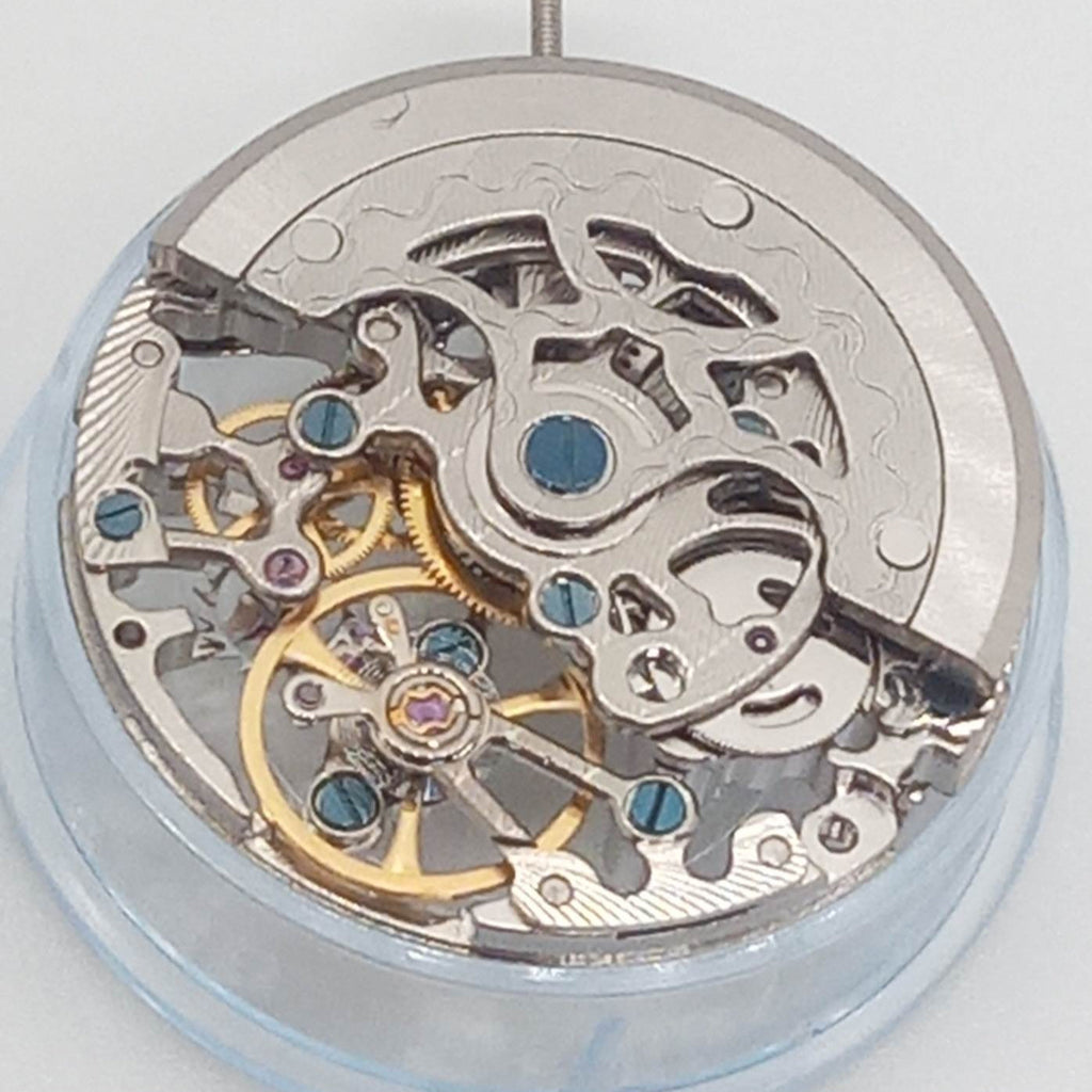 Chinese Hollow Tianjin T17 ST17 Hand-winding Mechanical 2 Hands No Calendar