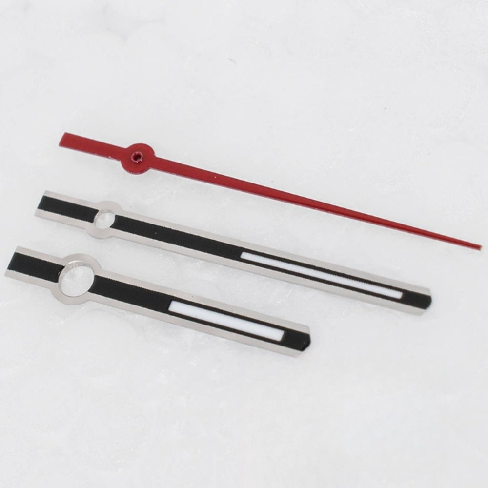 M021 13.5x17.5x19mm 3 Hands Red Second Hand Watch Hands for ETA2836 2824 2892A2
