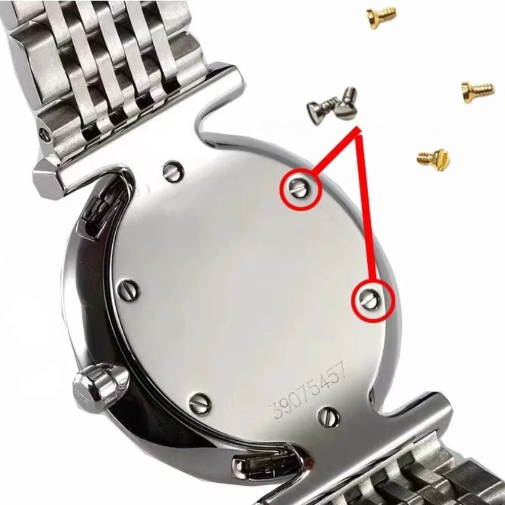 6 PIECES/Set Watch Case Back Screw 1.2×0.7x1.7mm for L4.209.4 Watch