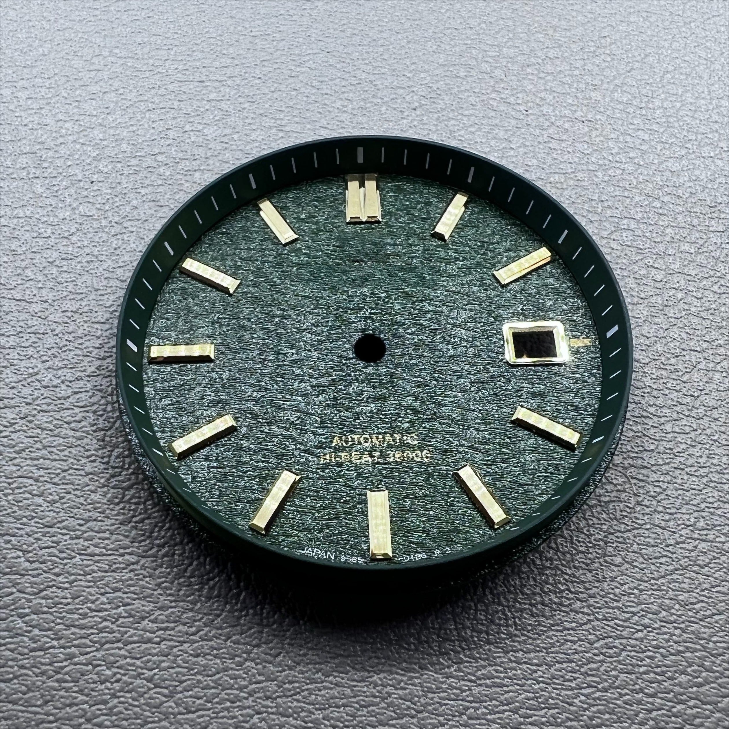 NO Lume Green Datejust  33mm Modified Watch Dial for NH35 NH36 Movement