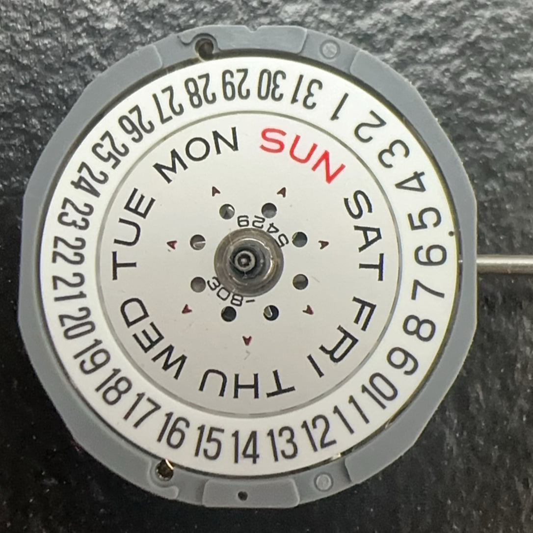 Japan Made Miyota 1L02 Quartz Double Calendar Date At 6 Watch Repair Part