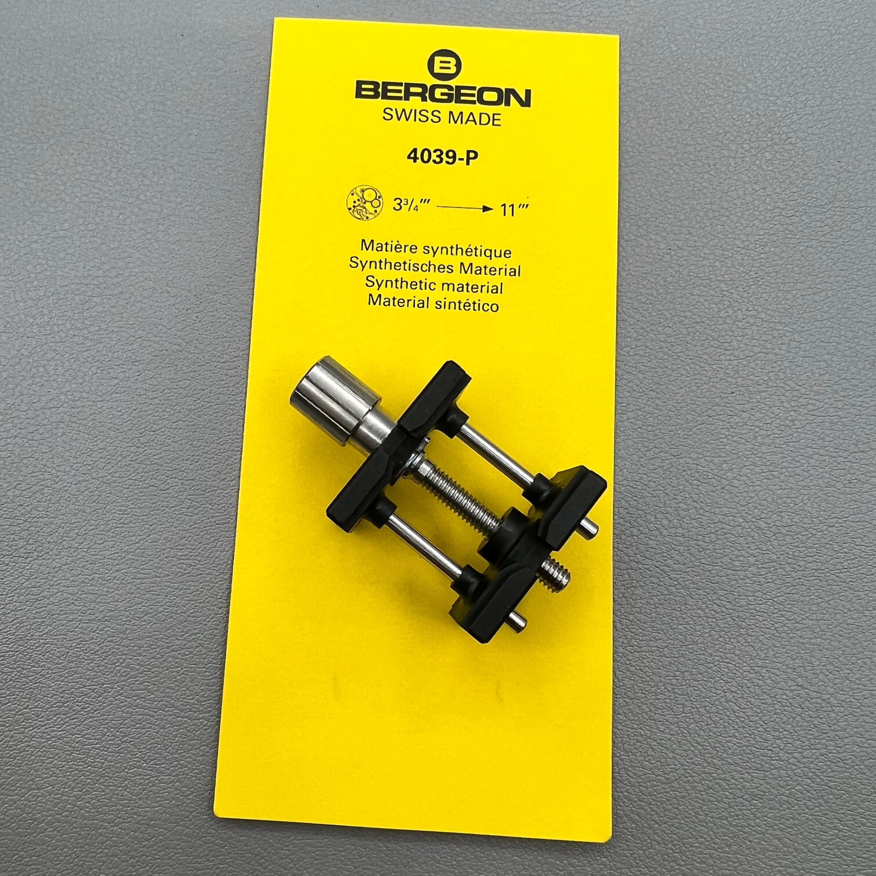 Swiss Bergeon 4039-P Extensible And Reversible Synthetic Movement Holder
