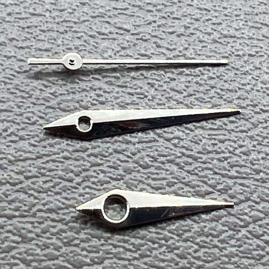 2 Sets/Pack Silver Set of Watch Hands for Miyota 2035 Movement 12mm/11mm/9mm