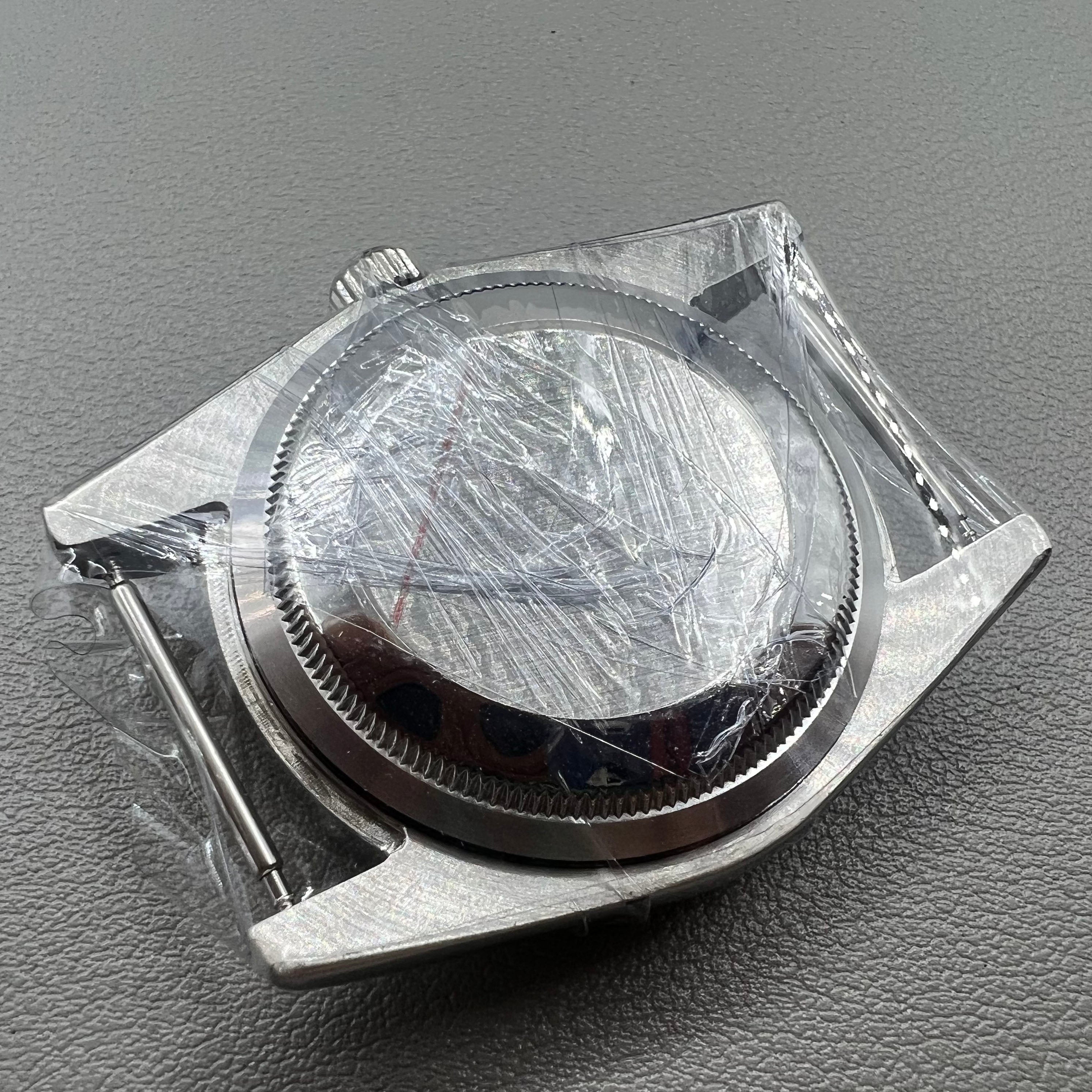 36MM Steel Watch Case Mineral Glass Mirror Case for Miyota 8215/2813/8205/8200