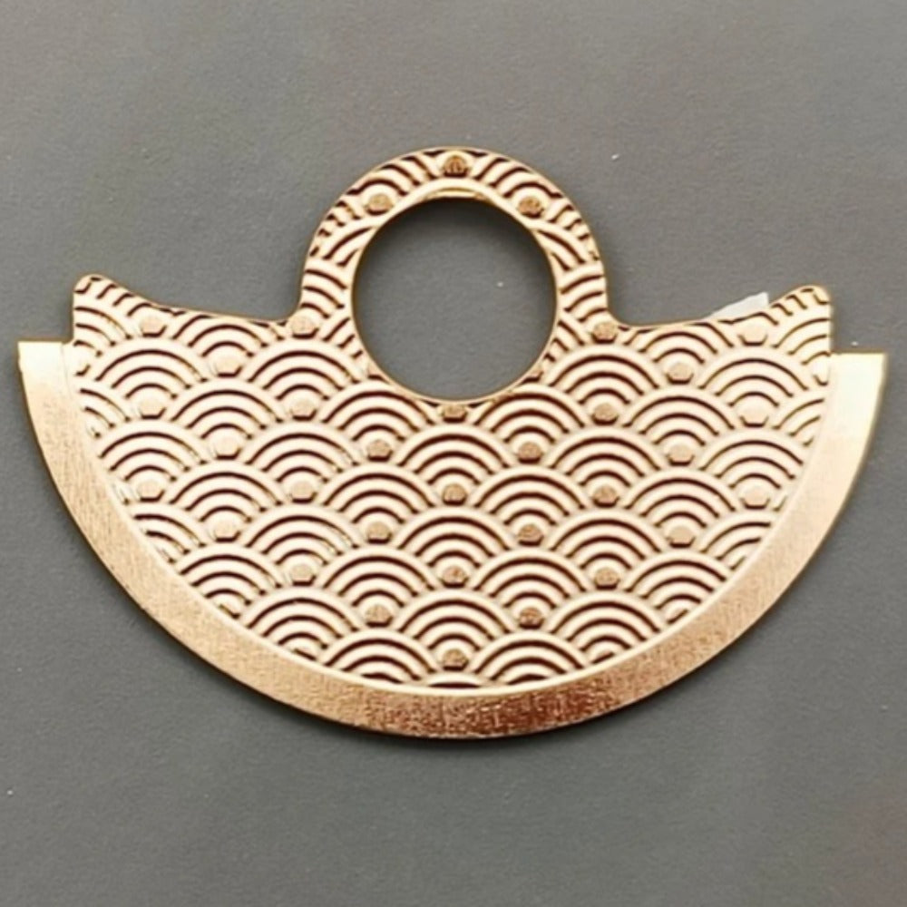 Rose Golden Waved Rotor Oscillating Weight Overlay Fit for NH35 NH36 7S26 4R35