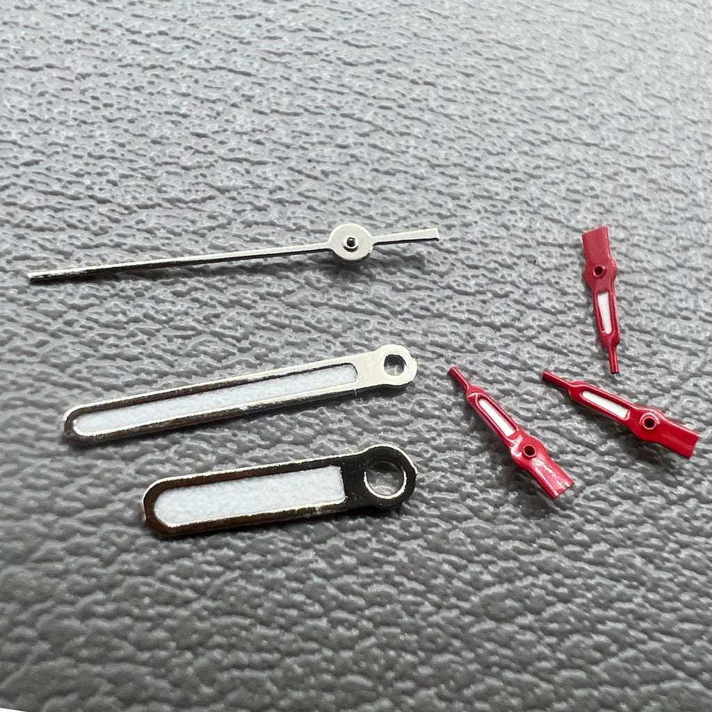 2 Sets/Pack Red Small Second Hand Watch Hands for VD53 VD54 VD57 Movement