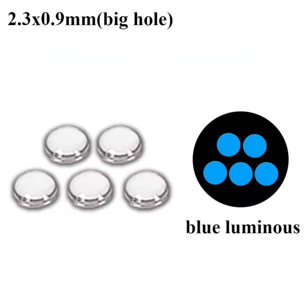 5pcs Watch Bezel Beads Pearl Beads Blue Luminous Submariner Bezel Watch Parts