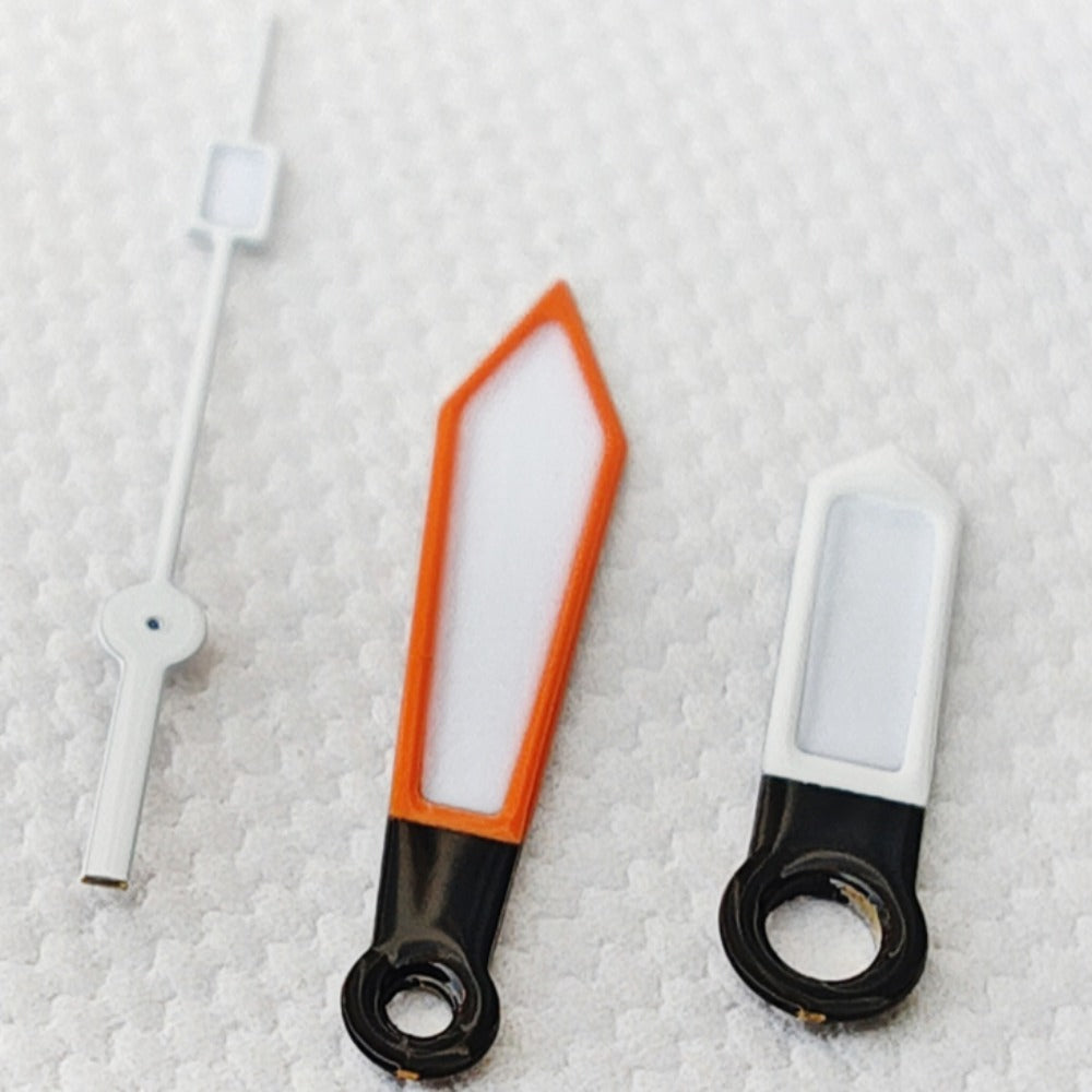 C3 Green Lume Orange+White Watch Hands for NH34 NH35 NH36 NH38 NH39 NH70 NH72