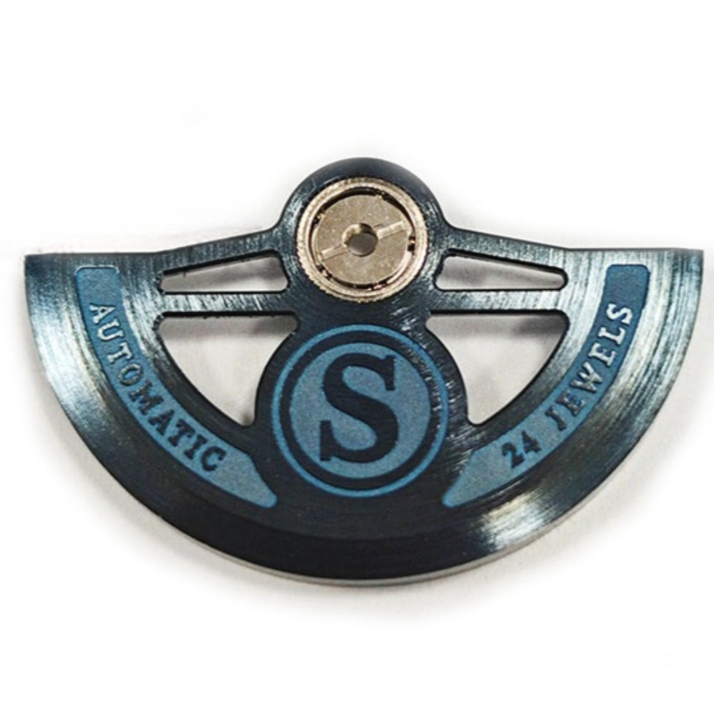 S Carved Modified Blue Hollow Rotor Oscillating Weight Fit for NH35 NH36