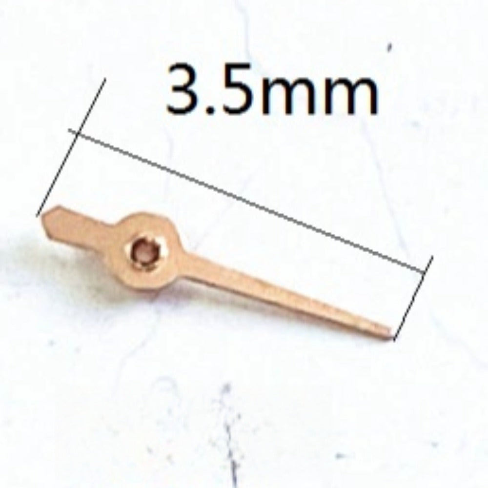 3pcs 3.5mm Rose Golden Watch Small Second Hands for Miyota JS15 Quartz