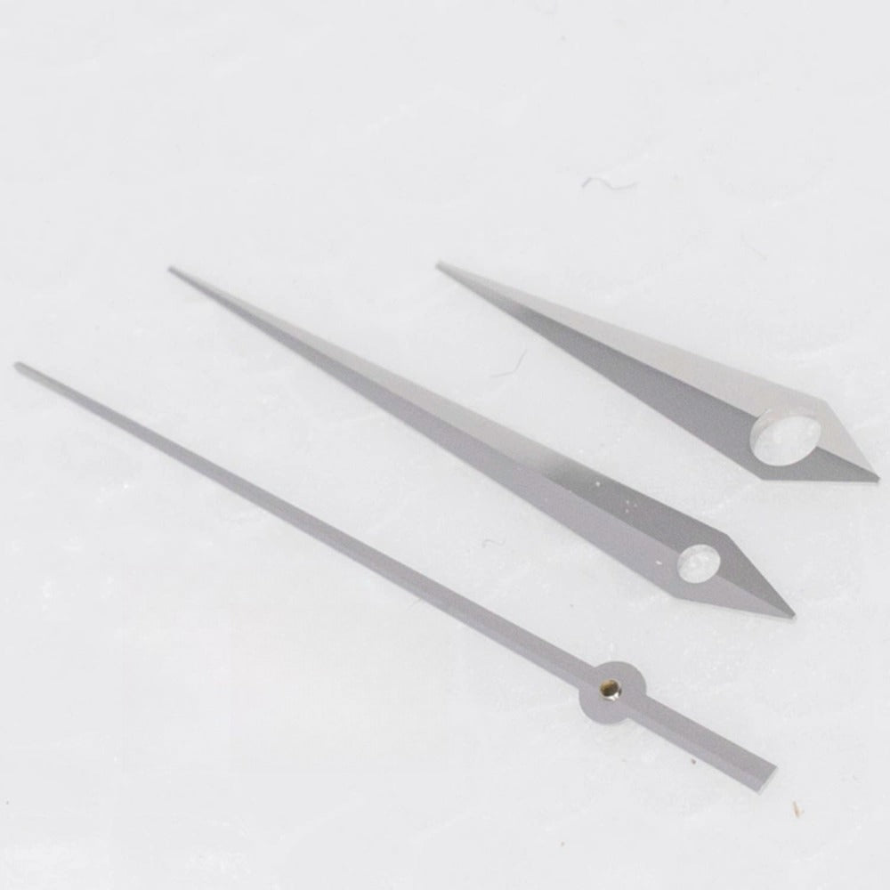 9.5X14.5X16mm Silver Arrow Shape No Lume Watch Hands for ETA2824 Movement