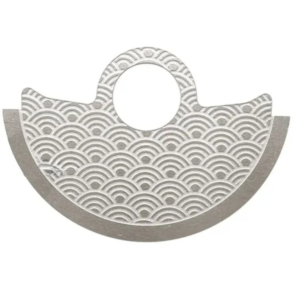 Silver Waved Rotor Oscillating Weight Overlay Fit for NH35 NH36 7S26 4R35