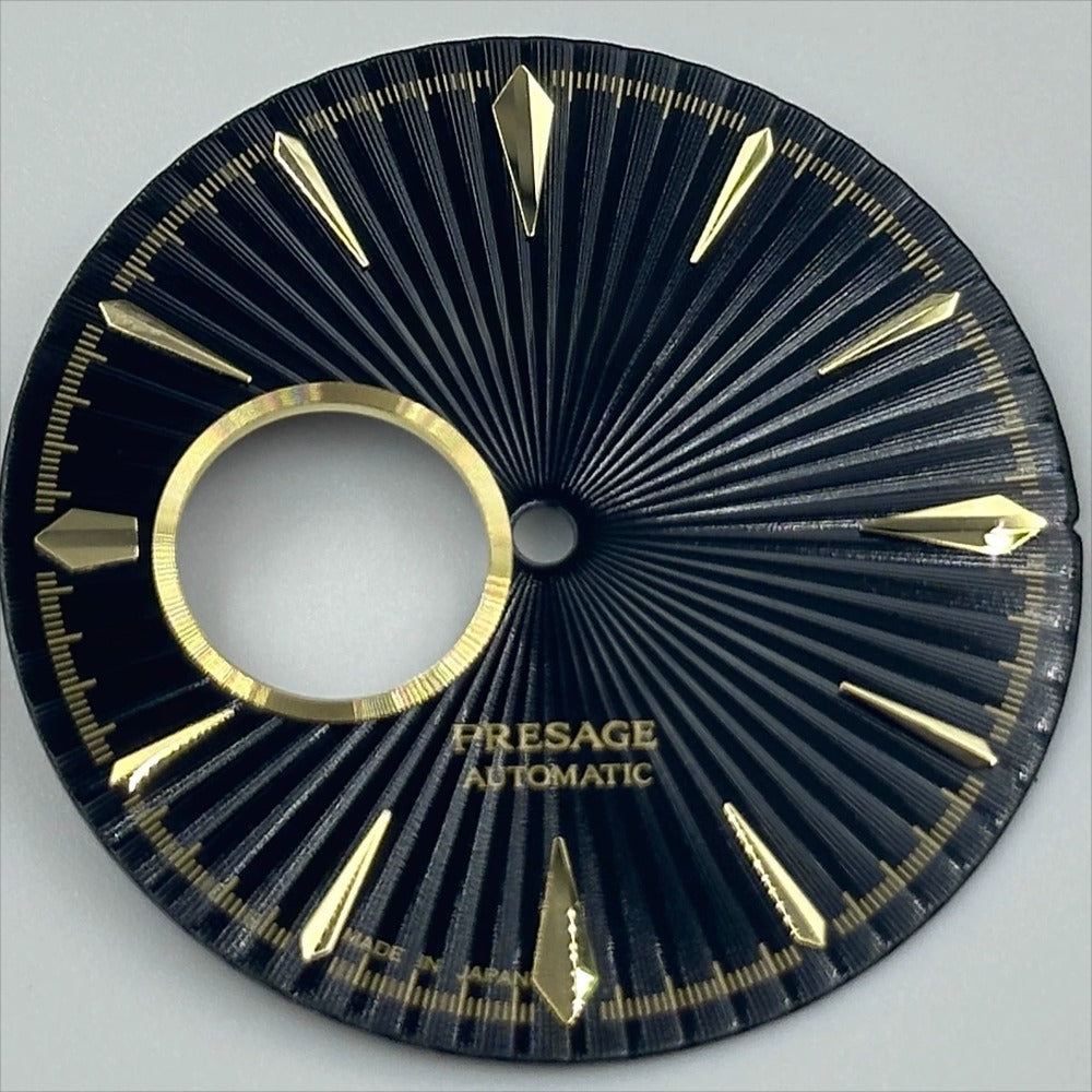35mm Golden Nail+Black No Lume Cocktail Type Modified Watch Dial for NH39