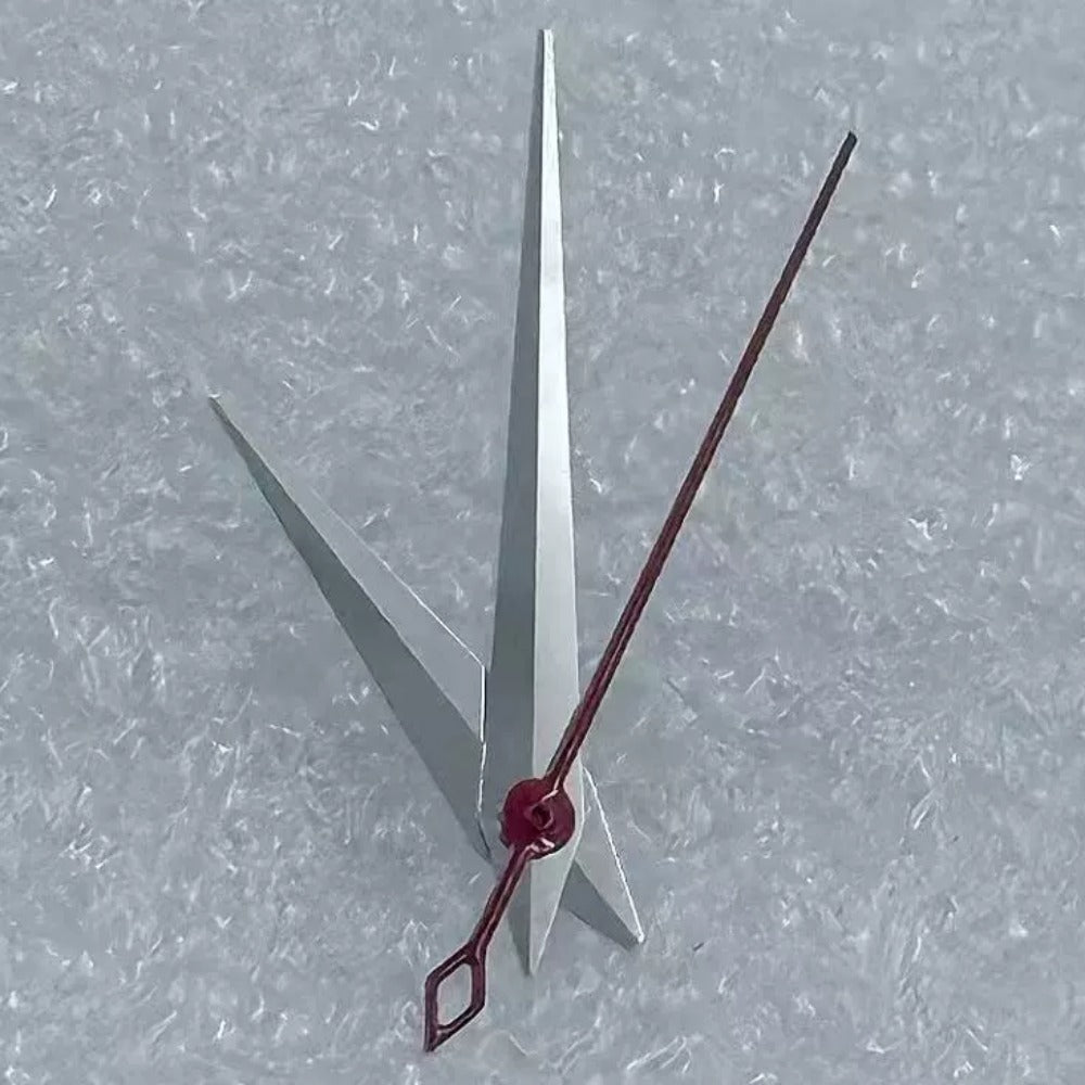 Red Second Silver Cocktail Type Watch Hands for NH35/36 NH38 NH72 NH70 Movement