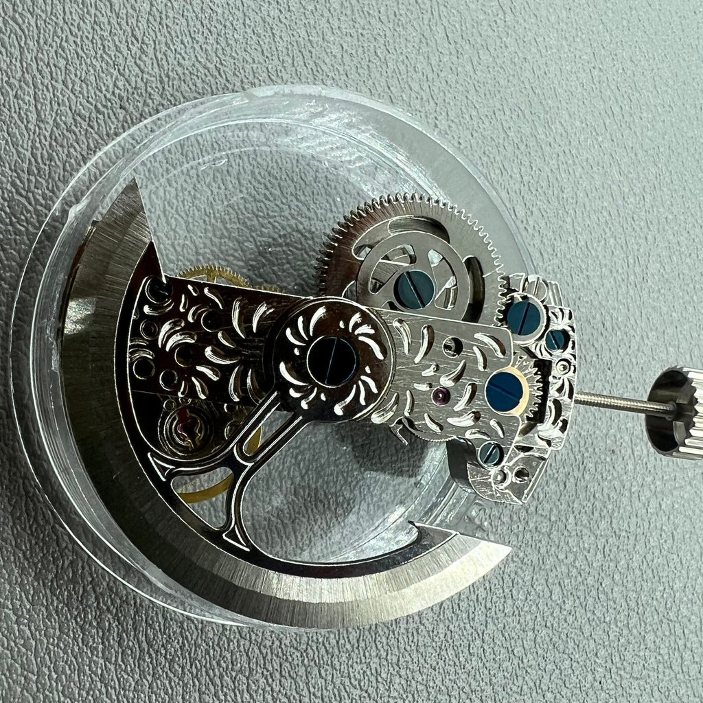LG0801BS Silver Long Pendulum Wheel Automatic Mechanical Movement