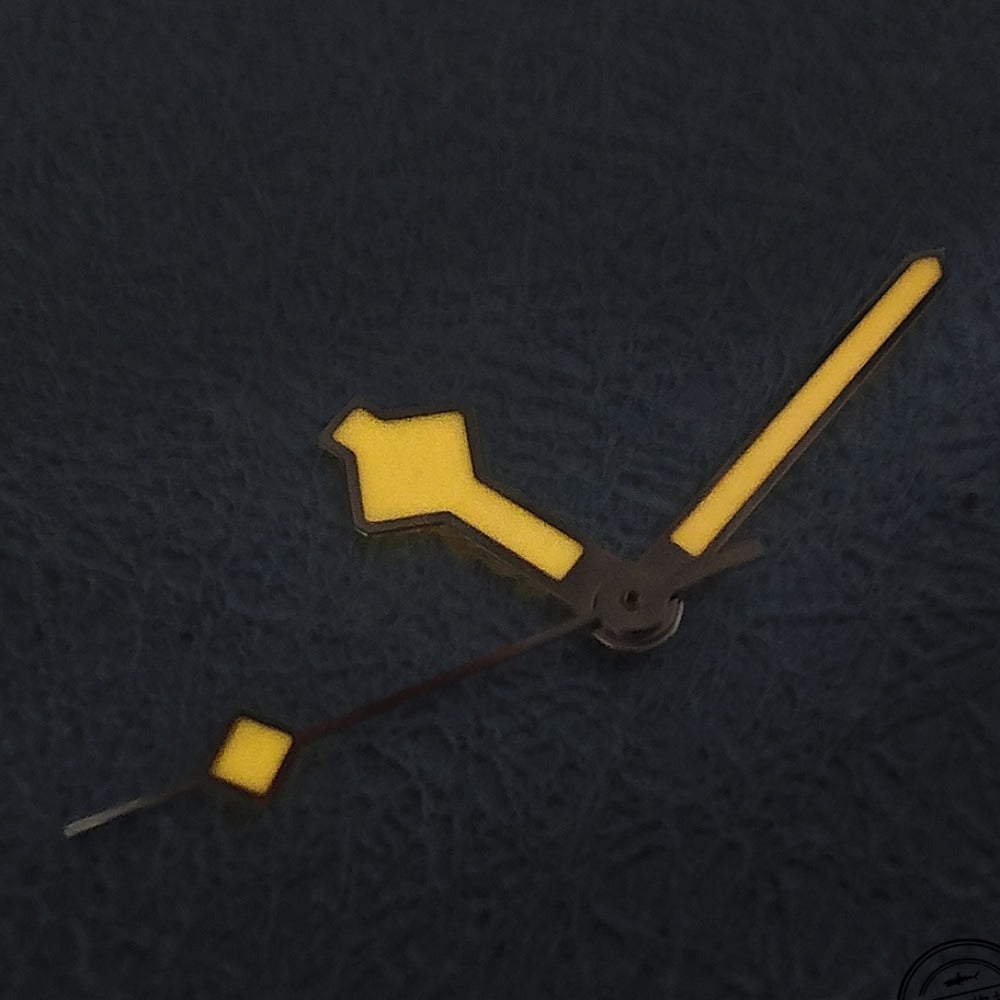 Orange Lume Snowflake Black Trim C3 Vintage Watch Hands for NH34 NH35 NH36 NH38
