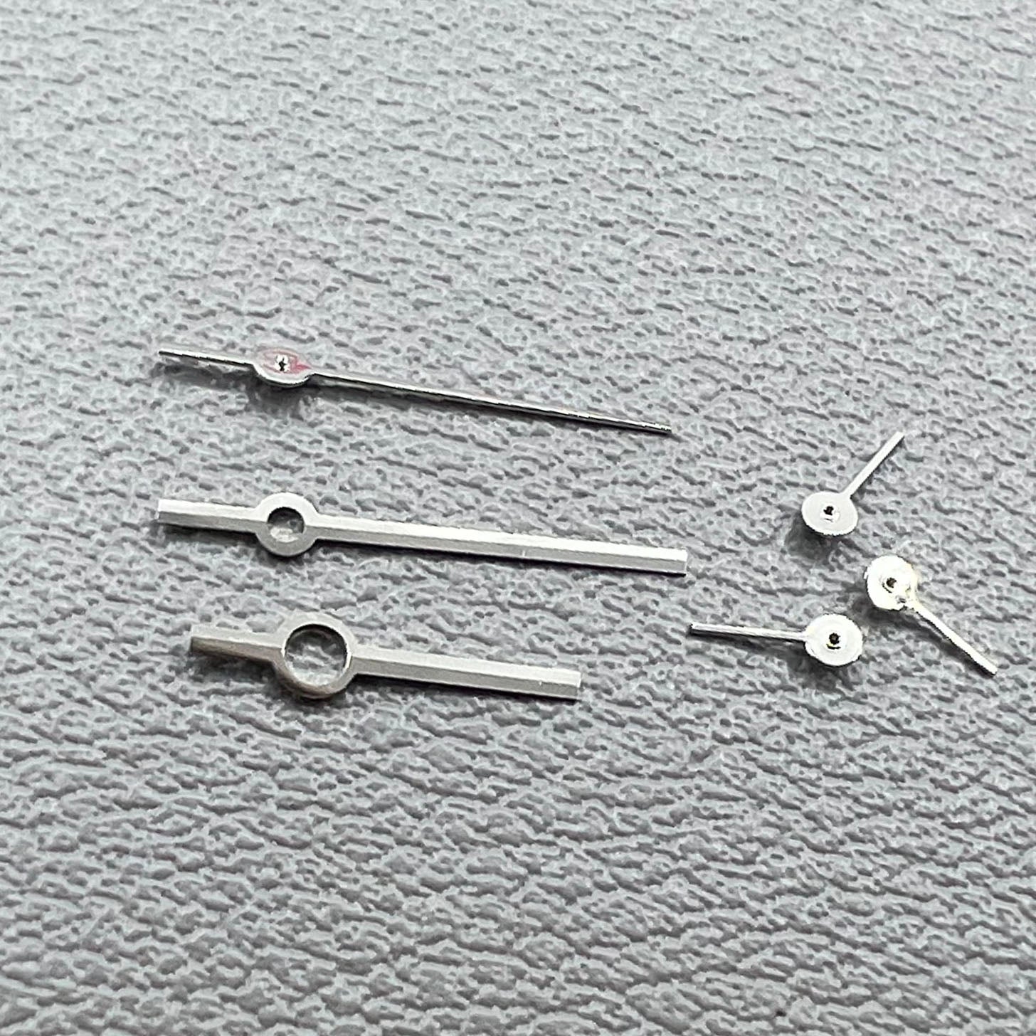 Silver Watch Hands Set for Ronda 5030.D Quartz Movement