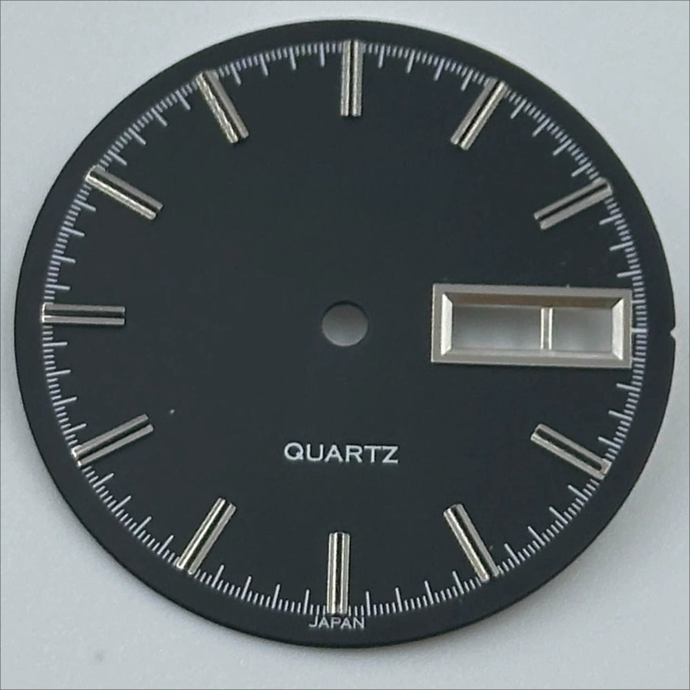 Black 28.5mm No Lume Silver Nail Datejust Modified Watch Dial for 2305