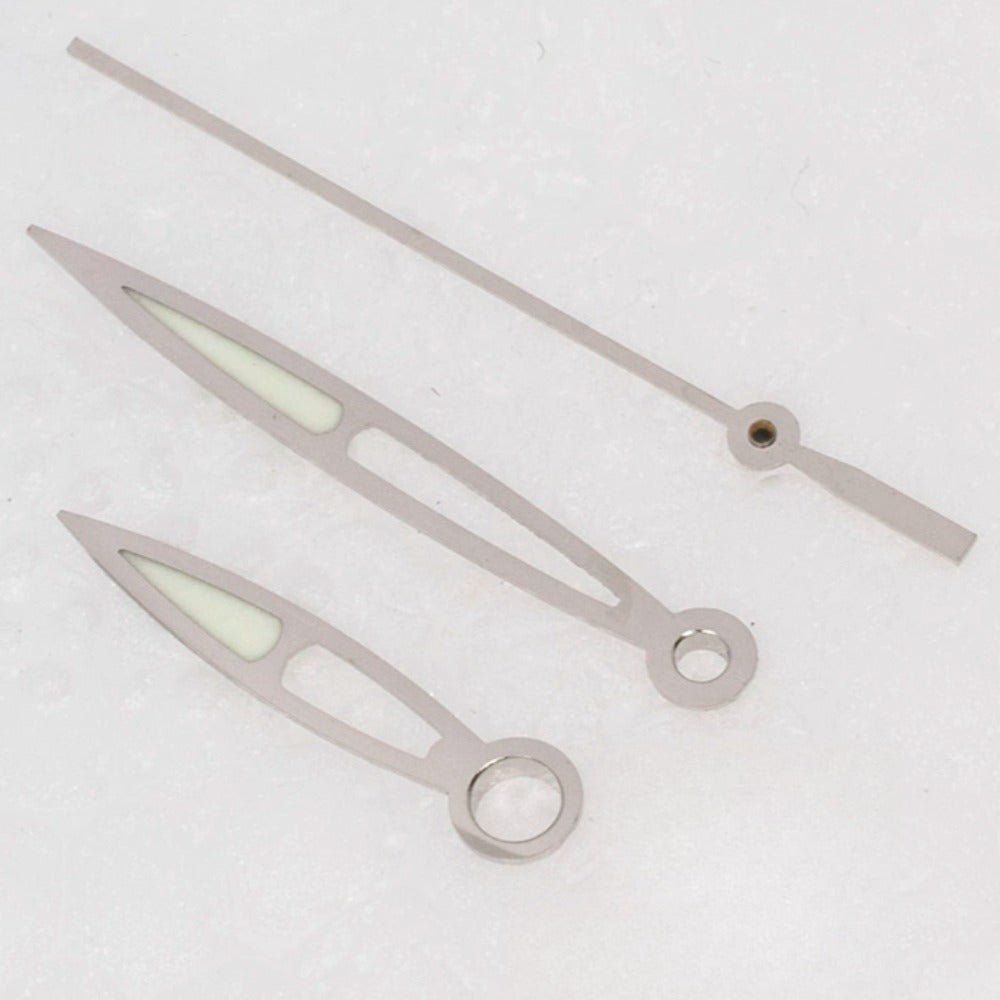 9.5x14x14mm Modified Silver Lume Watch Hands for ETA2836 2824 2892A2 #83588