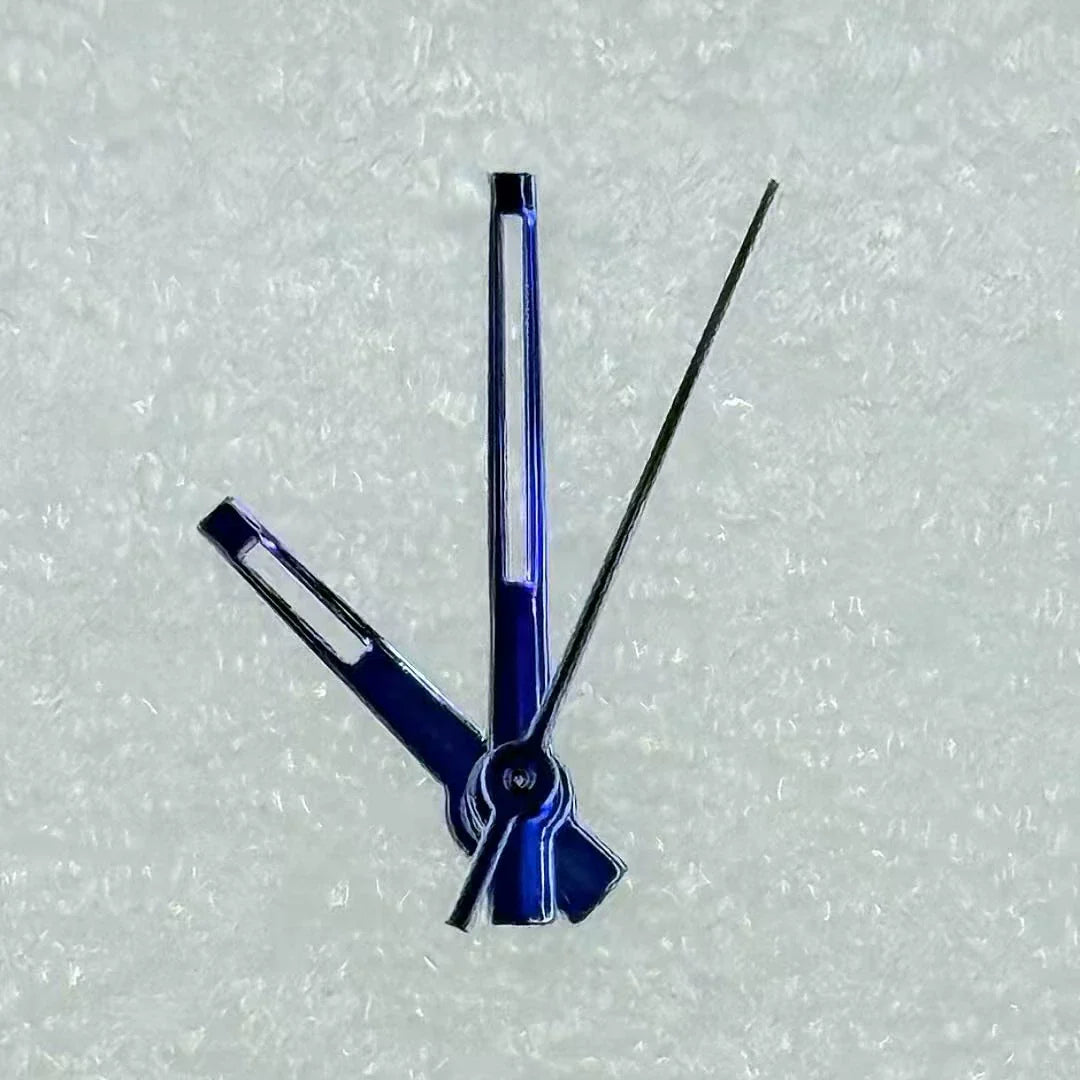 Modified Datejust Dark Blue Trim Hollow Watch Hands for NH35/36 Movement