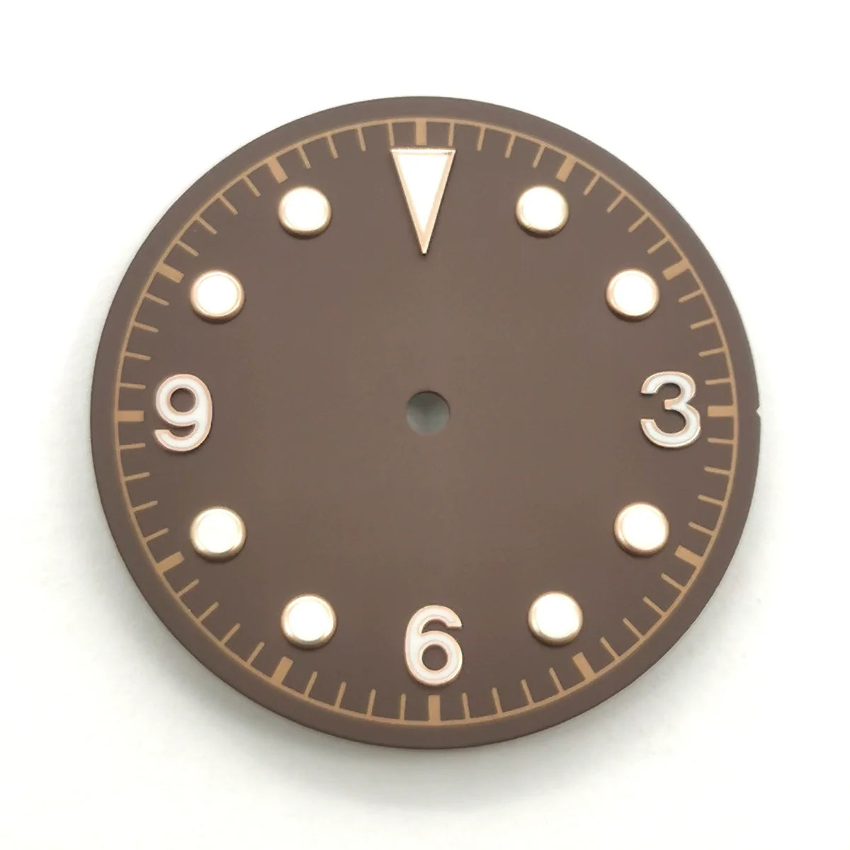 30.5mm Brown Green Lume Watch Dial For ETA2836 2824 Miyota 8205 8215