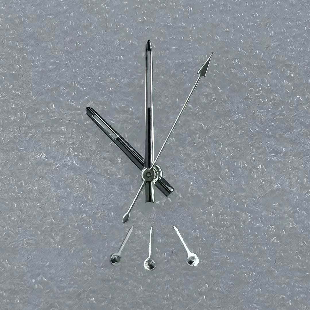 Modified Silver Trim Green Luminious 6 Hands Watch Hands for VK63 Movement