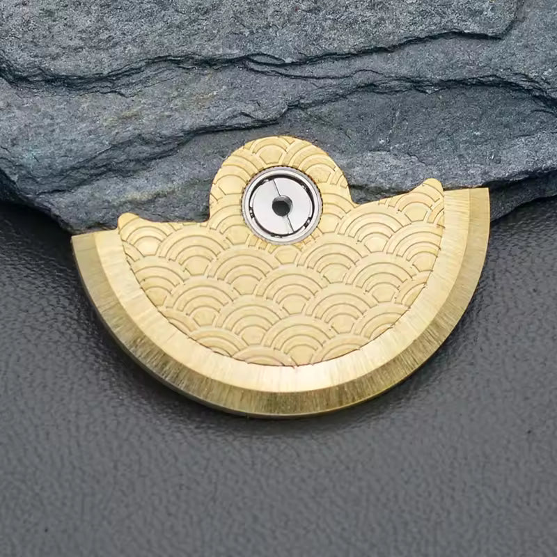 Golden Metal Waved Carved Oscillating Weight for NH34 NH35 NH36 NH38 NH72