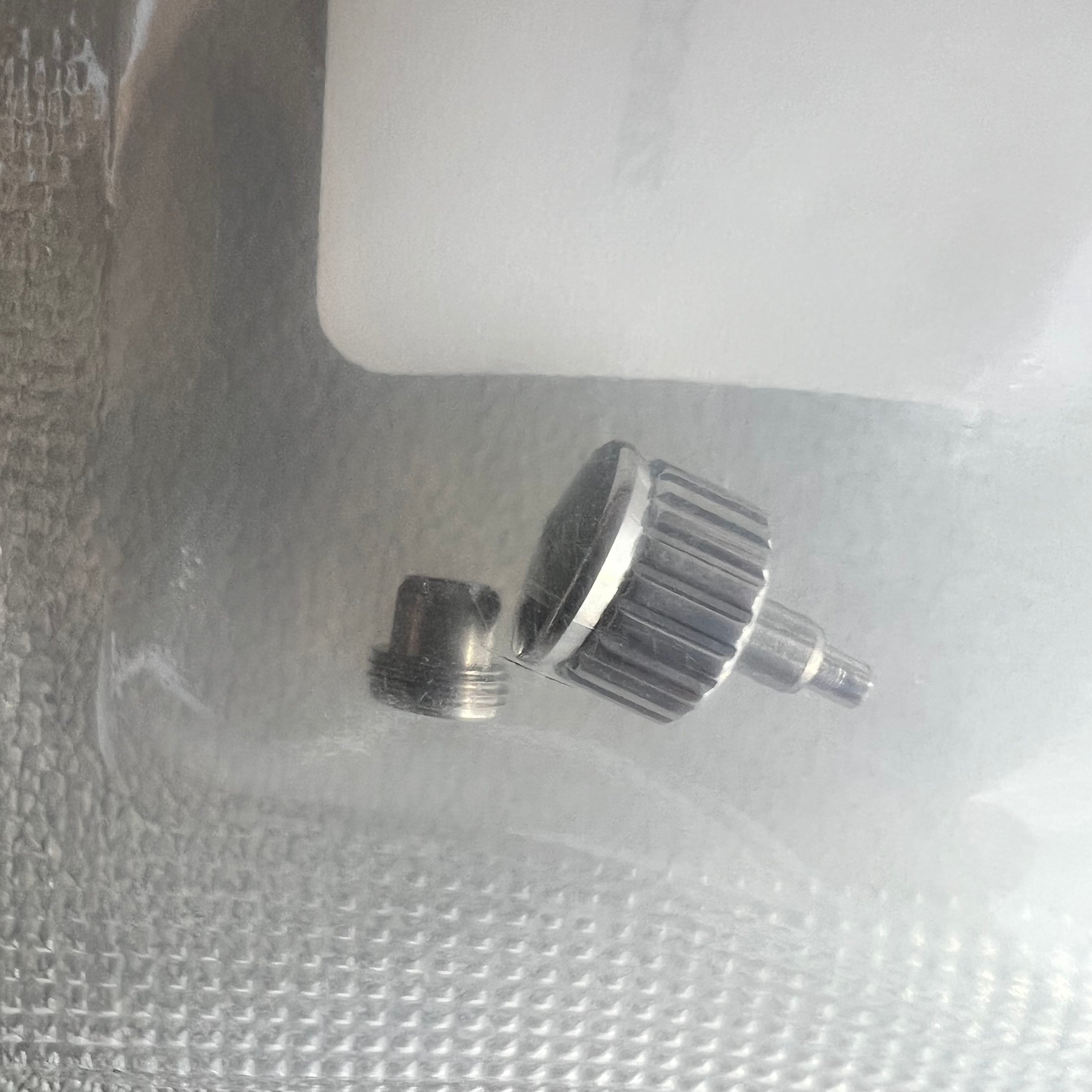 6x4.5mm Generic Silver Watch Crown Replacement Conquest L3.641.4