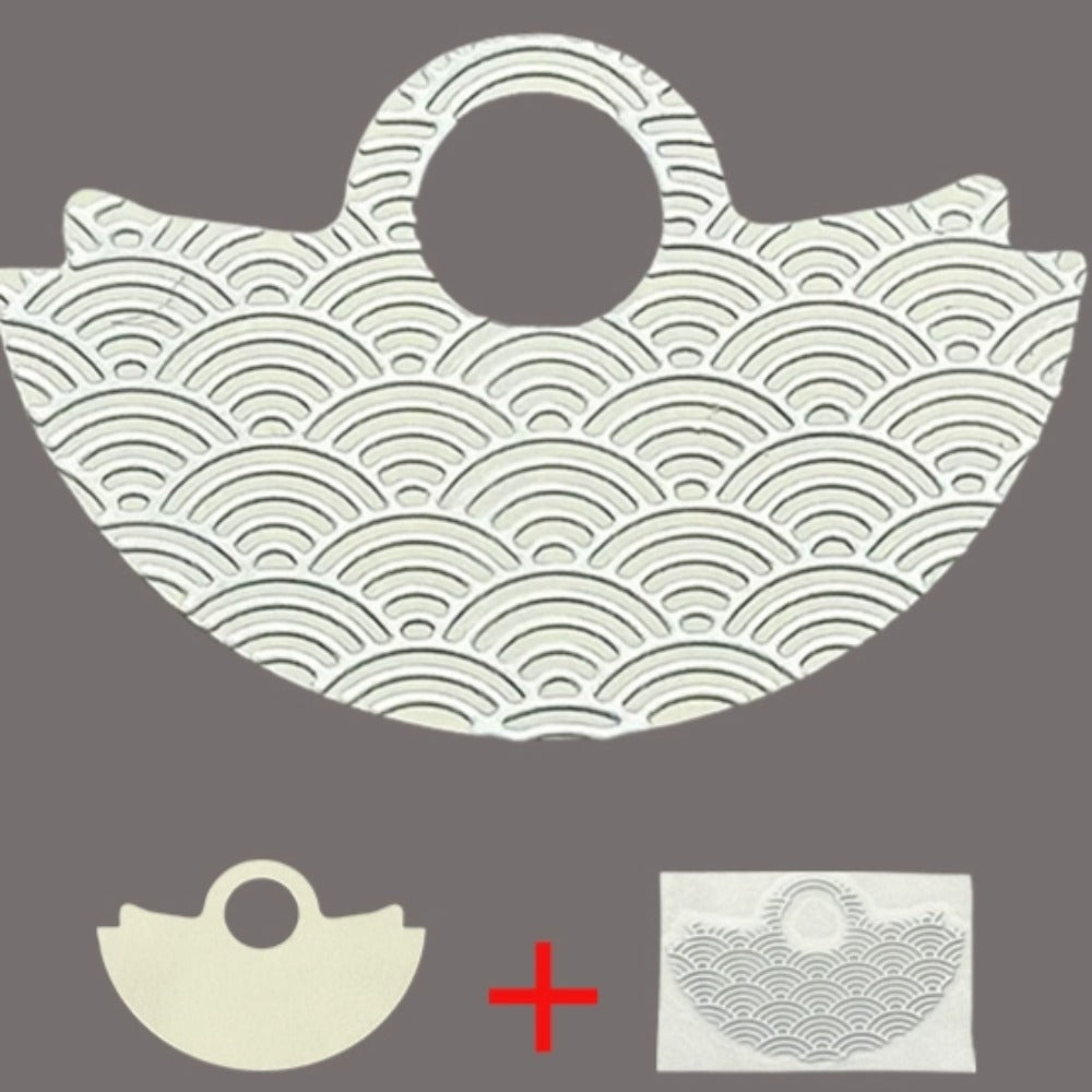 Silver Background Silver Wave Up Slice Rotor Oscillating Weight for NH35