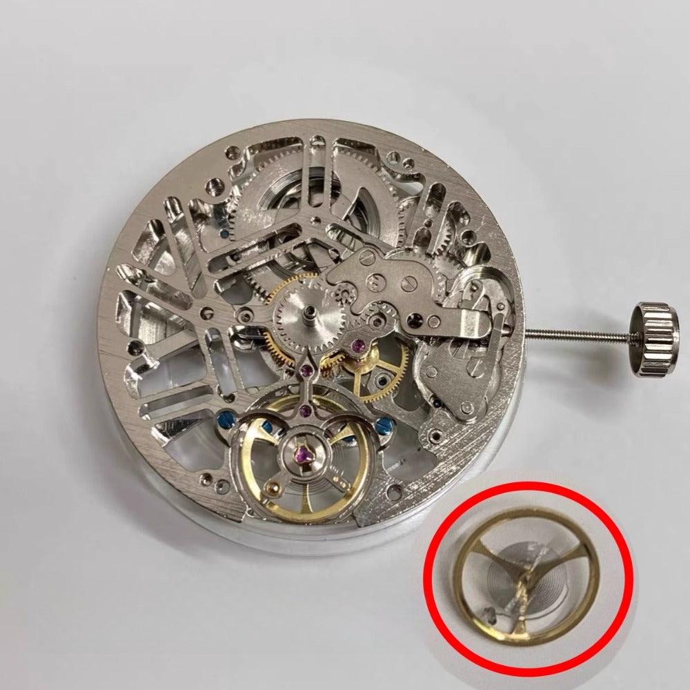 1x Big Balance Wheel for China Made Hollow Automatic Mechanical Watch Part