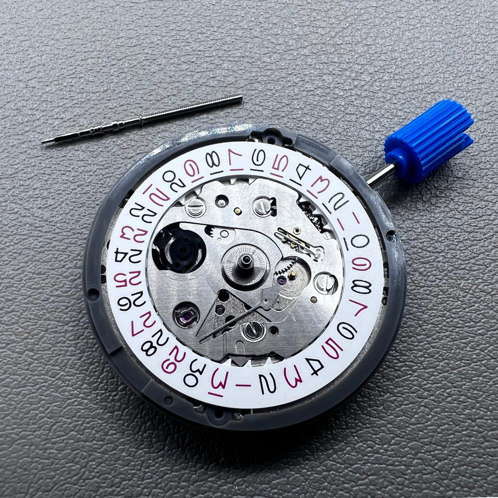 Japan NH35 Automatic Mechanical Movement High Accuracy Red Odd Number