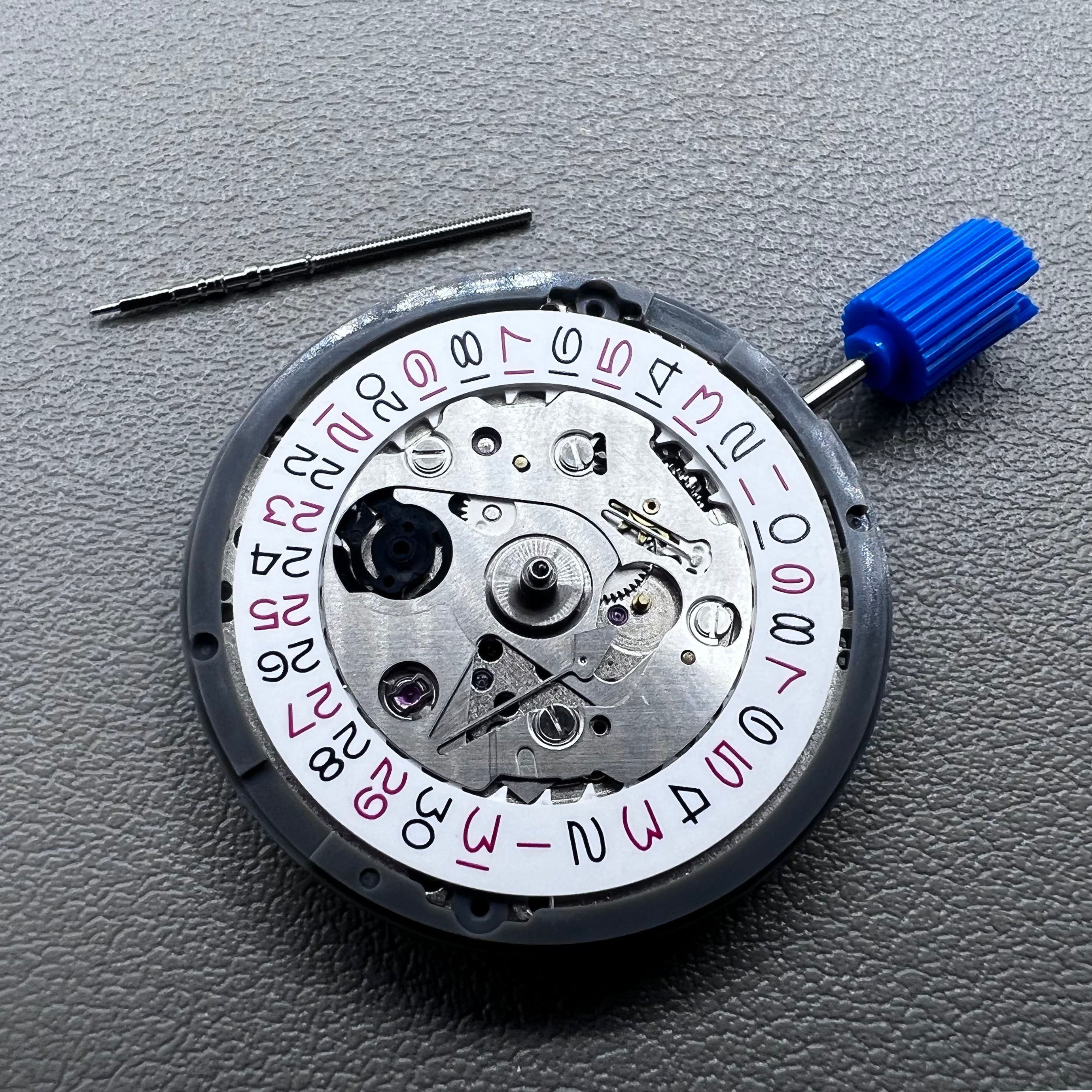 Japan NH35 Automatic Mechanical Movement High Accuracy Red Odd Number