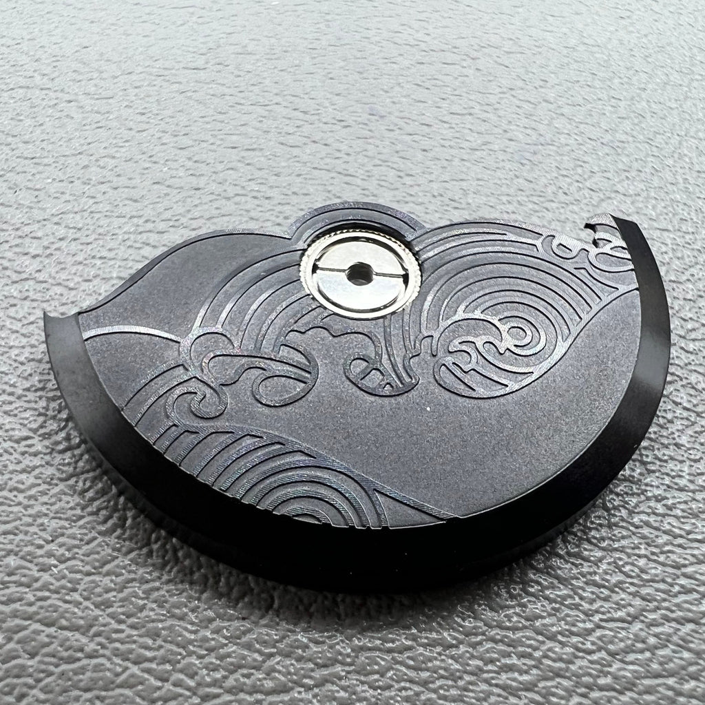 Black Modified Auspicious Cloud Rotor Oscillating Weight for Movement NH35 NH36