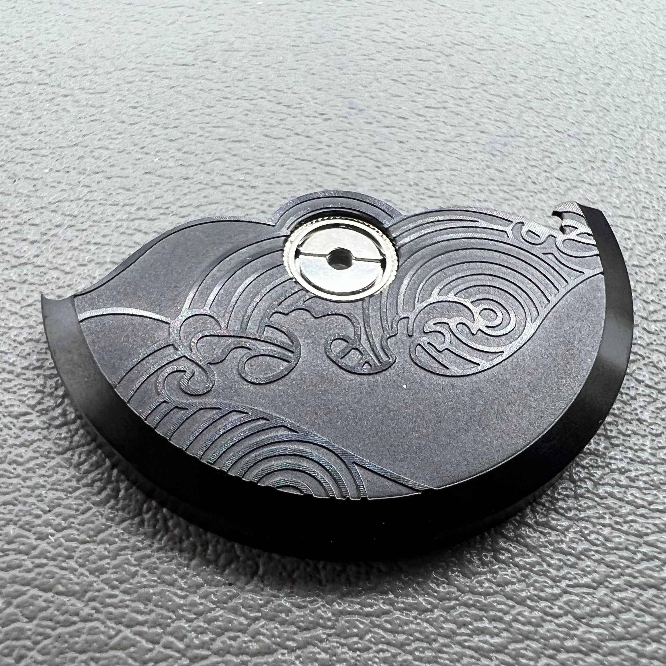Black Modified Auspicious Cloud Rotor Oscillating Weight for Movement NH35 NH36
