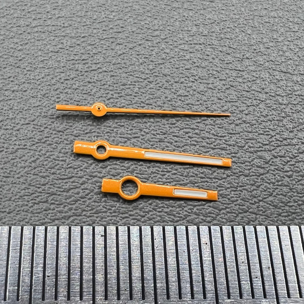 2 Sets/Pack Yellow Trim Lume Watch Hands Set for NH34 NH35 NH36 NH38 NH39