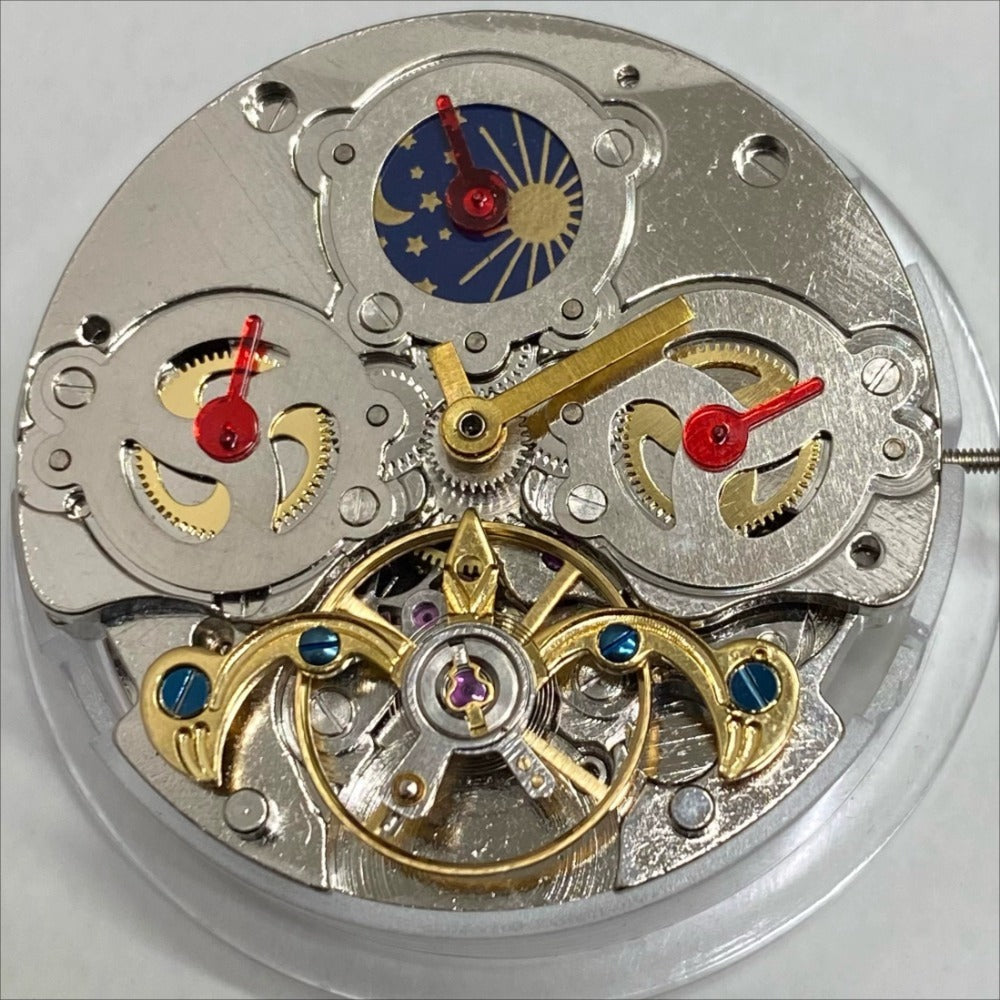China Made Multifunctional Automatic Mechanical Moon Phase At 12 Flywheel