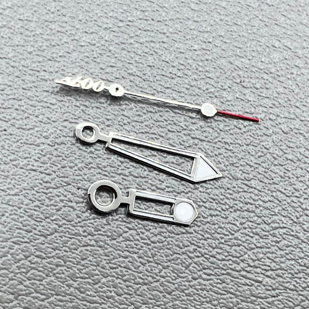 Green Lume Silver Trim Watch Hands for Miyota 8205 8215 821A 2813 Movement
