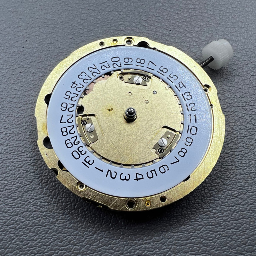 Swiss ETA251.272 ETA251.274 Golden Watch Quartz Movement Date@4 White Disk