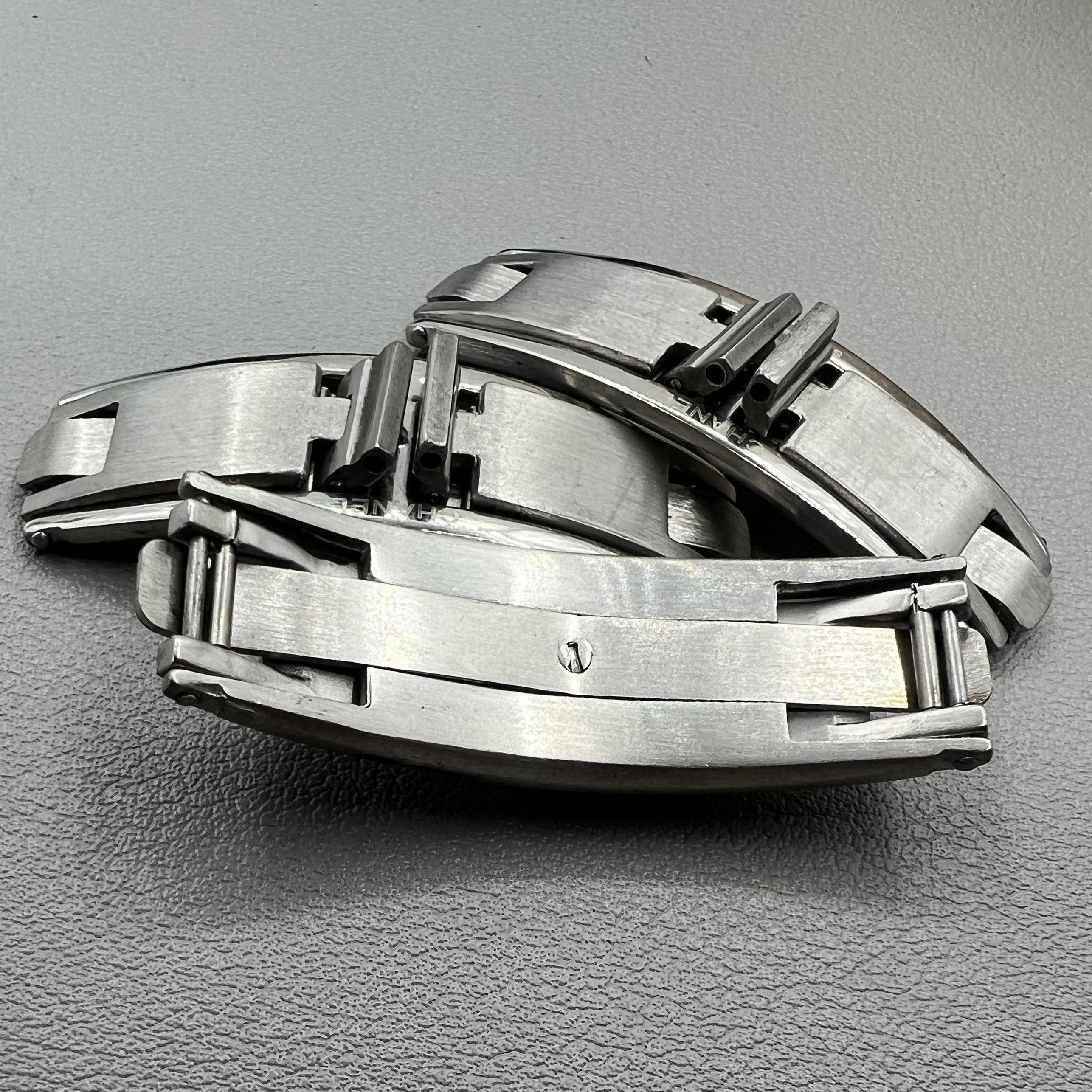 3X 7.6mm Width Stainless Steel Clasps Ceramic Butterfly Buckle J12 Elastic