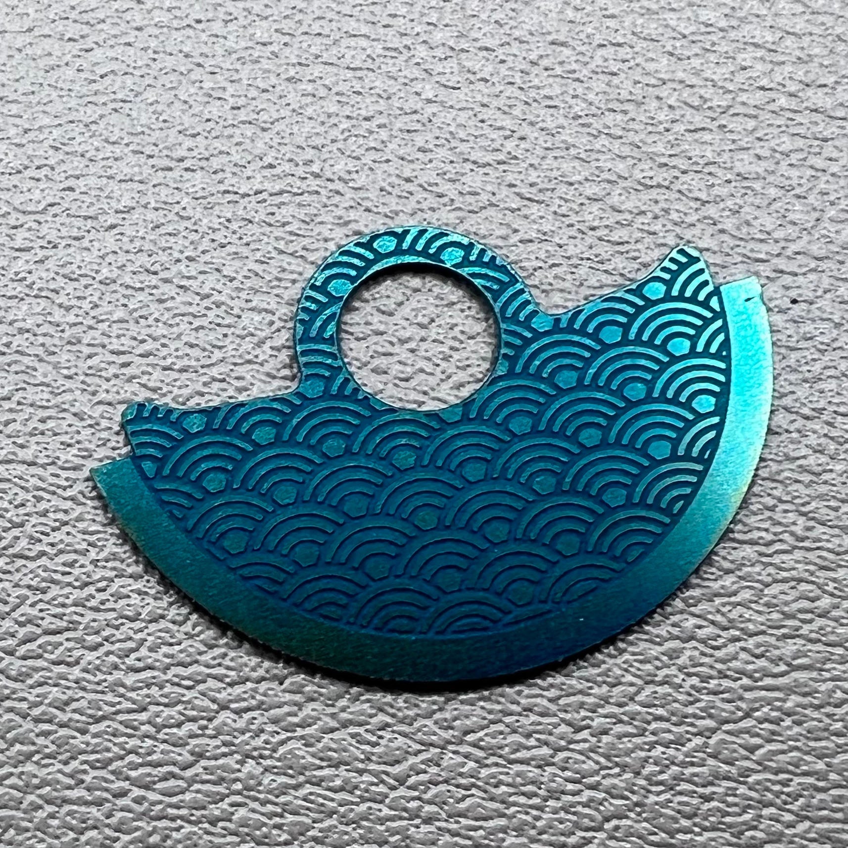 Dark Green Wave Metal Rotor Oscillating Weight Overlay Fit for NH35 NH36