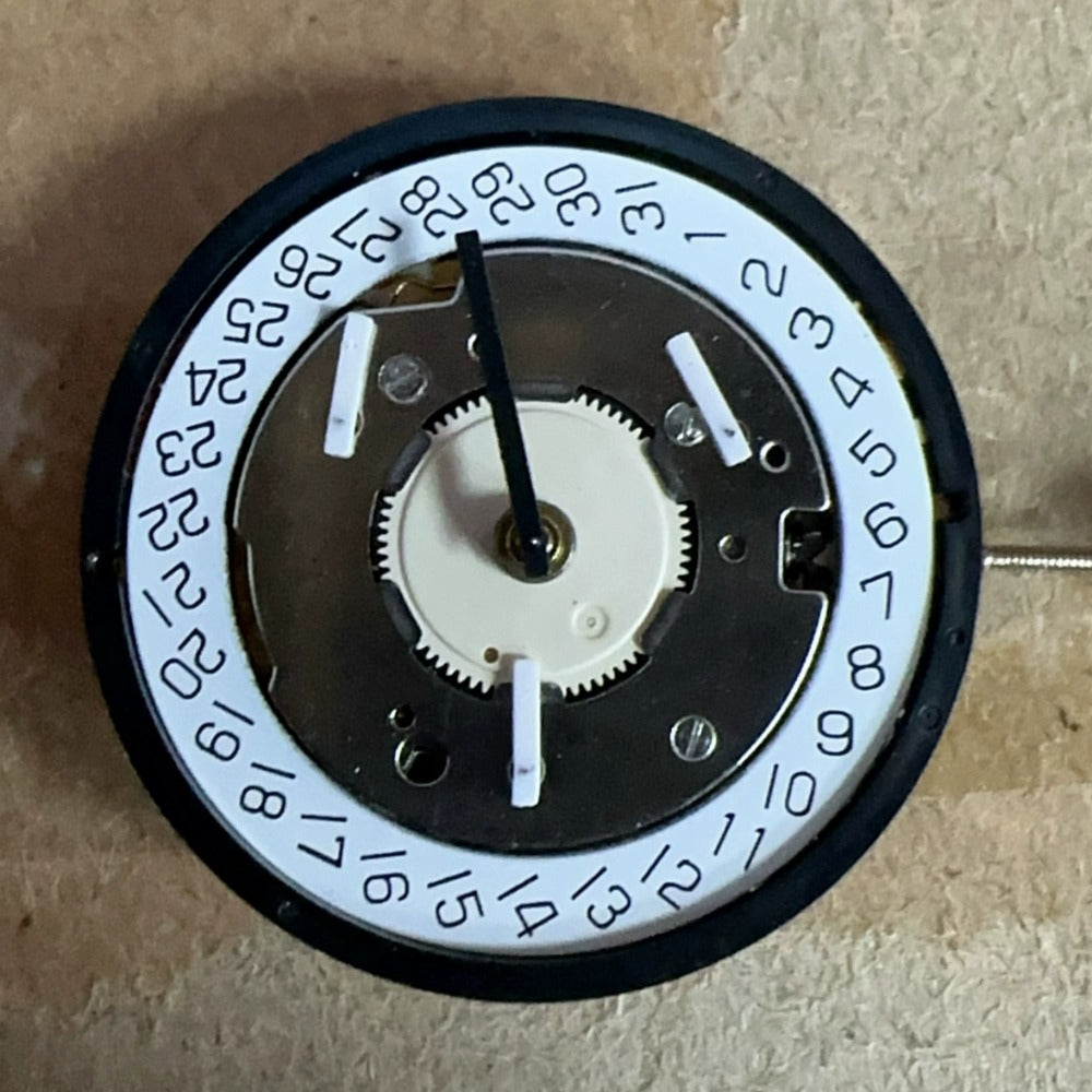 Swiss Made ISA 8174 Quartz Movement 6 Hands Golden Watch Part