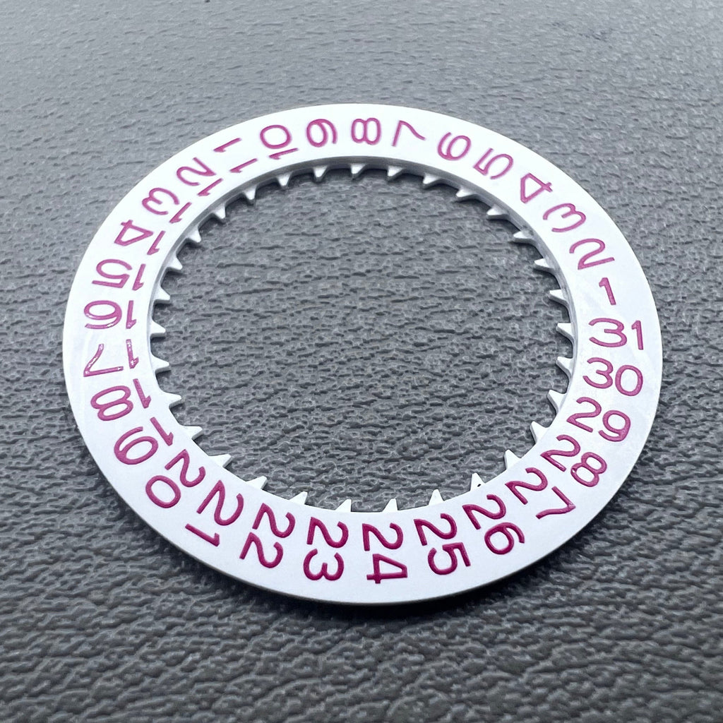 2 PIECES Red Character White Background Disk Date Wheel for NH35 NH36 Date@3